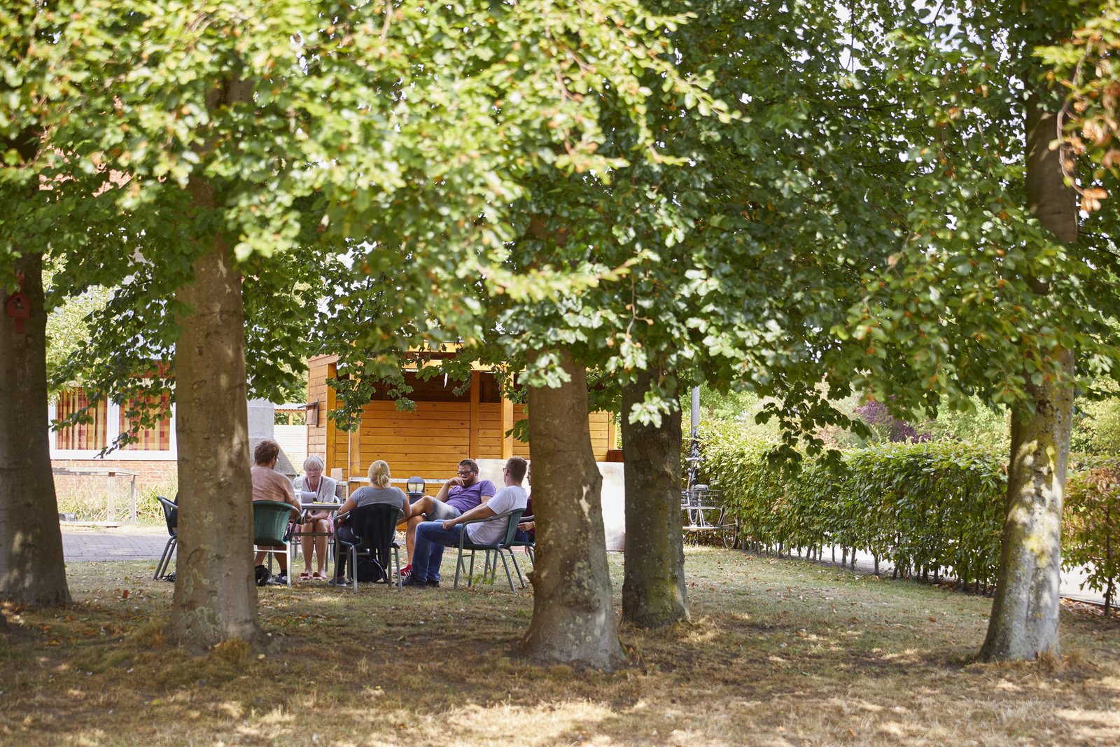 Gemütlich sitzen im Grünen in Münster