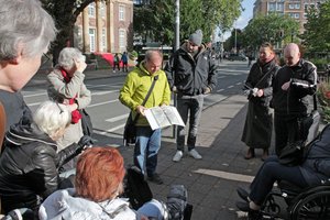 Die inklusive Stadtführung führte an verschiedene Orte in Münster.